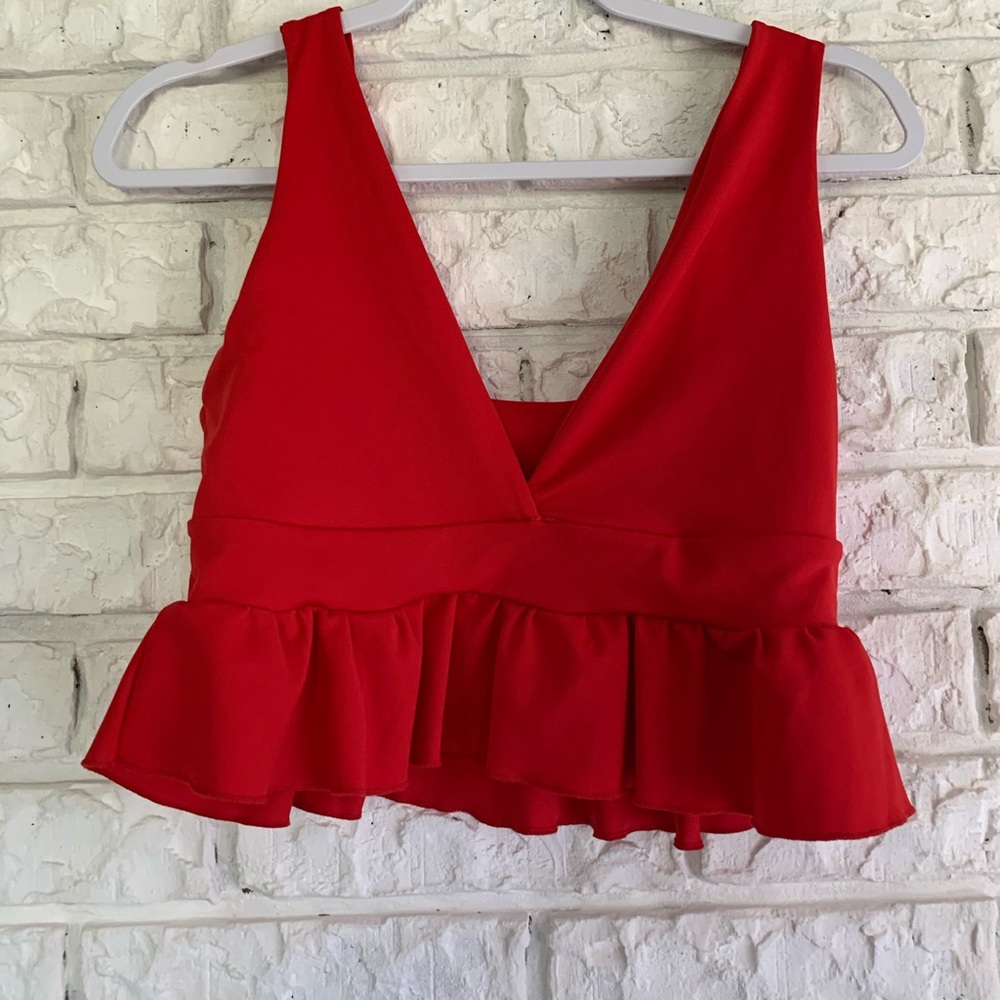 Cute deep V tank top